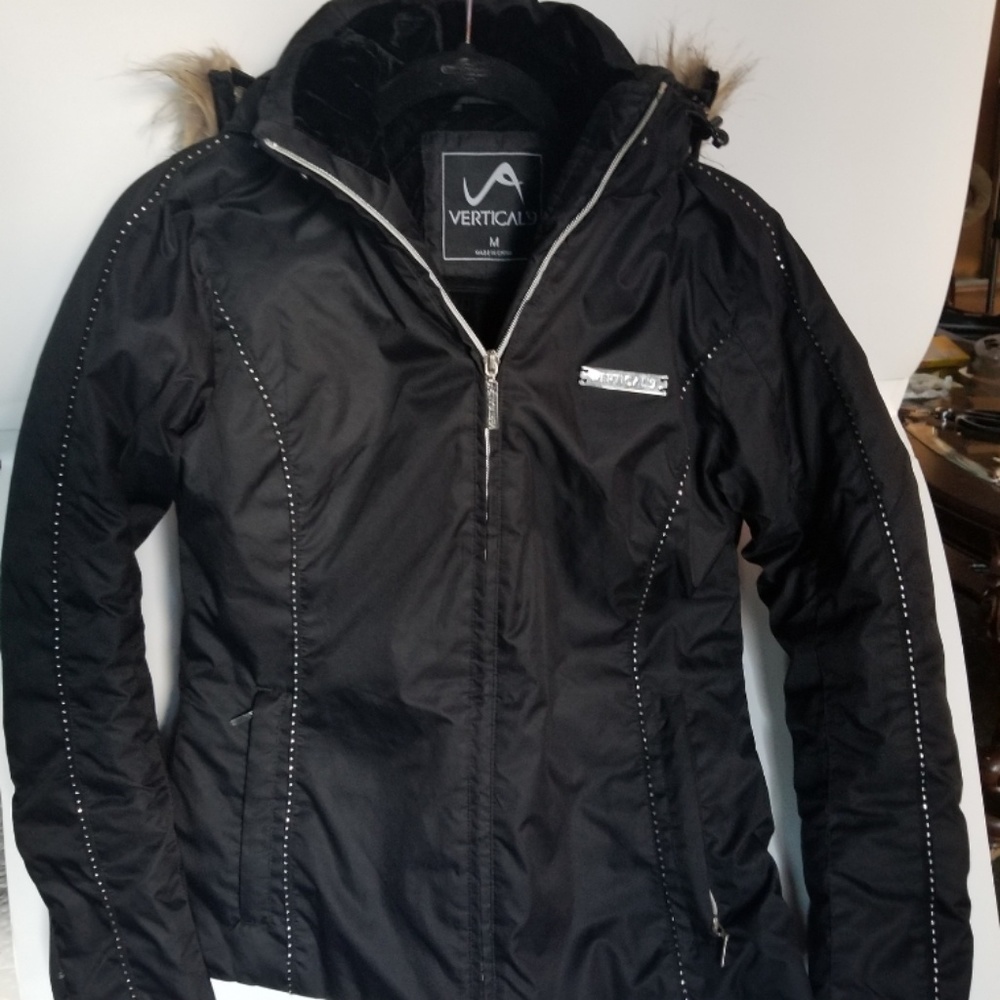 black winter coat